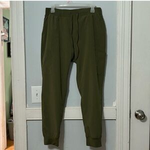 Olive Green Petite Scrub Pants